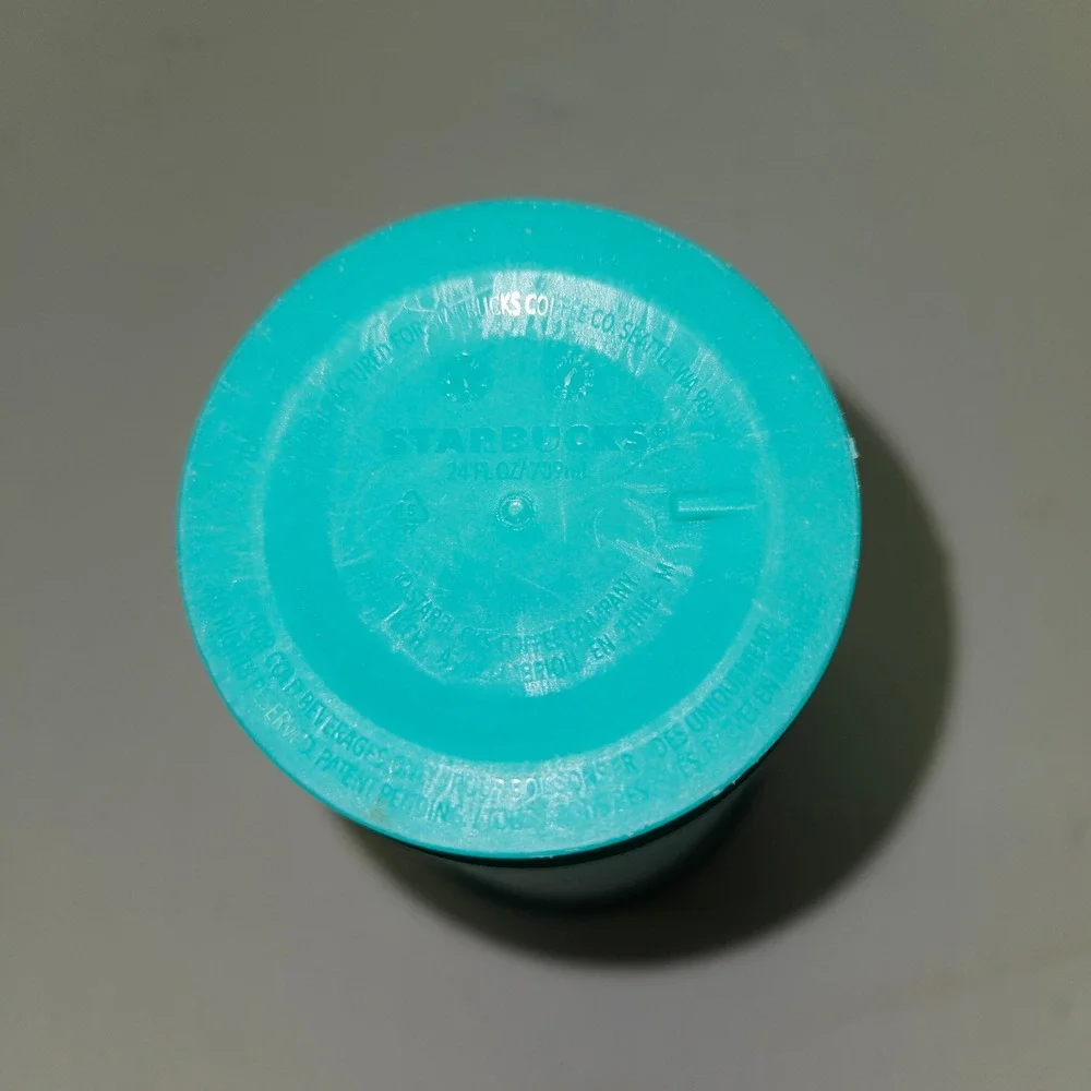 Starbucks Reusable Cold Cup 24oz Teal Green Siren Logo Plastic Tumbler